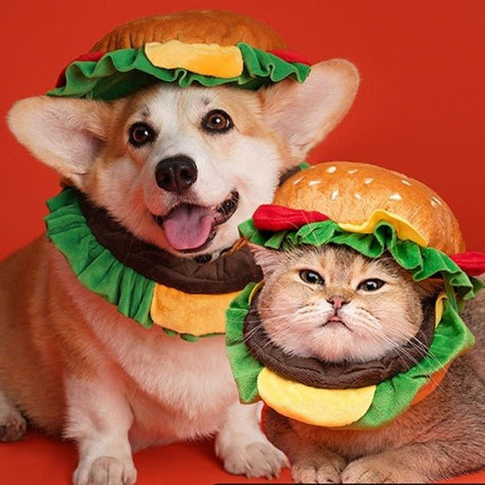 Pet Hamburger Hat - Always Whiskered