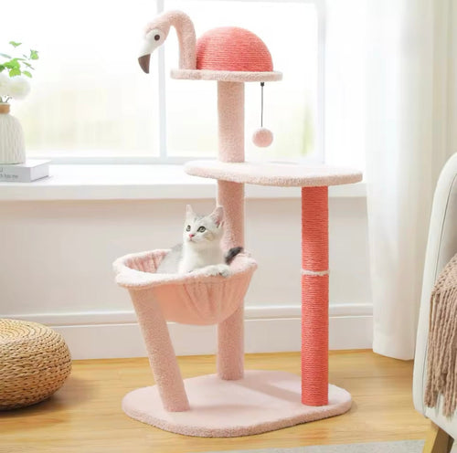 Pink flamingo Cat Tree - Always Whiskered