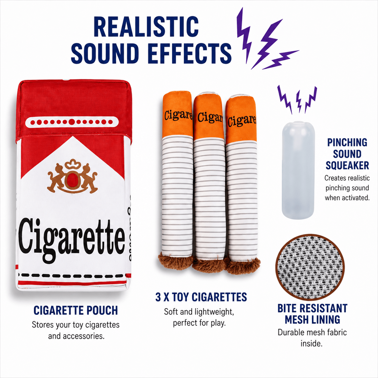 Plush Ciggie Pack Toy - Always Whiskered
