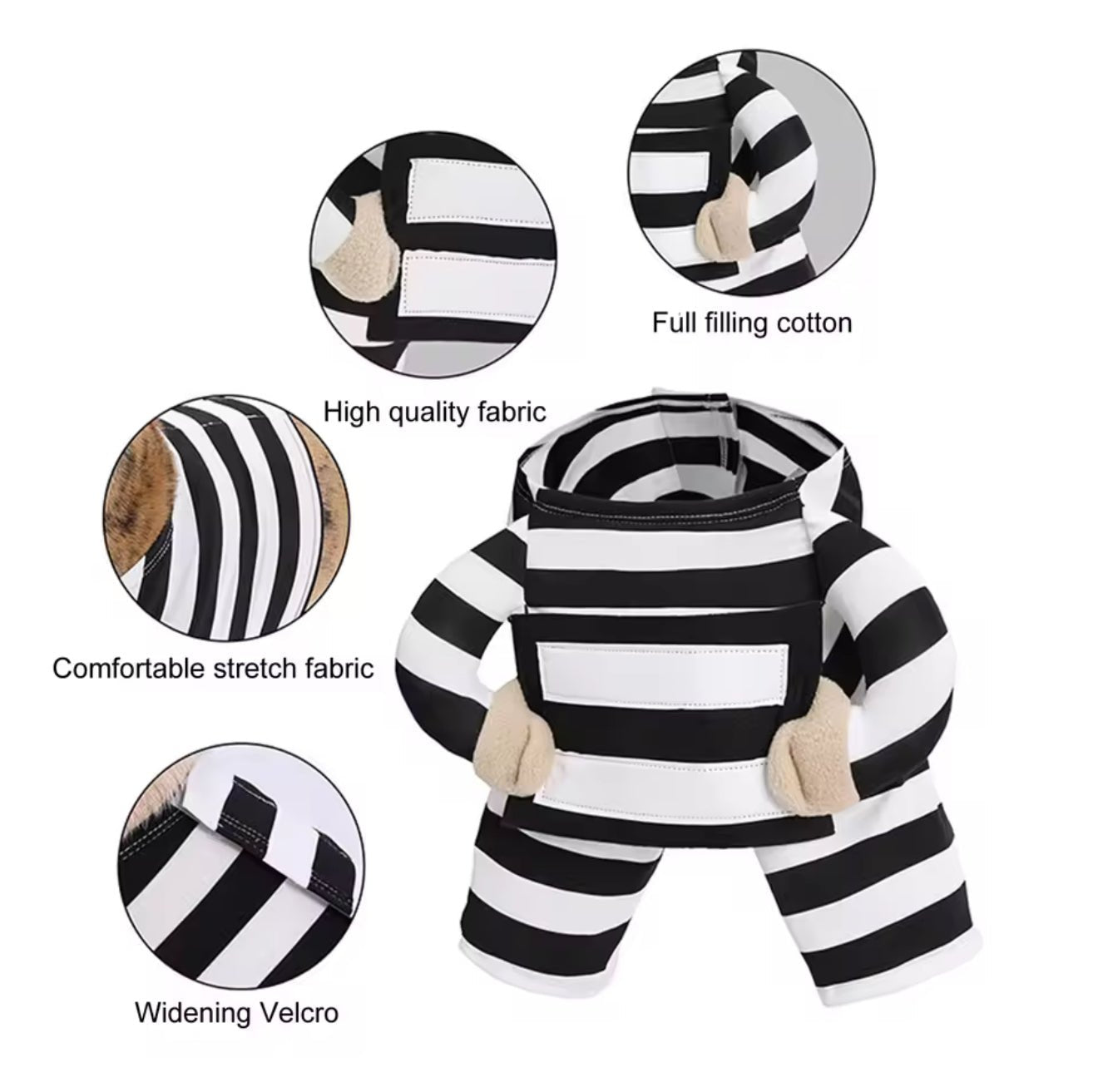 Prisoner Pet Costume - Always Whiskered