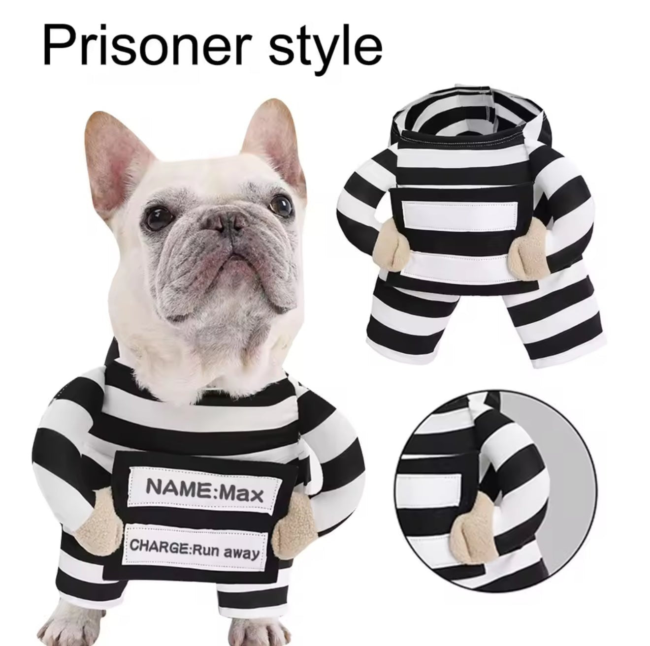 Prisoner Pet Costume - Always Whiskered