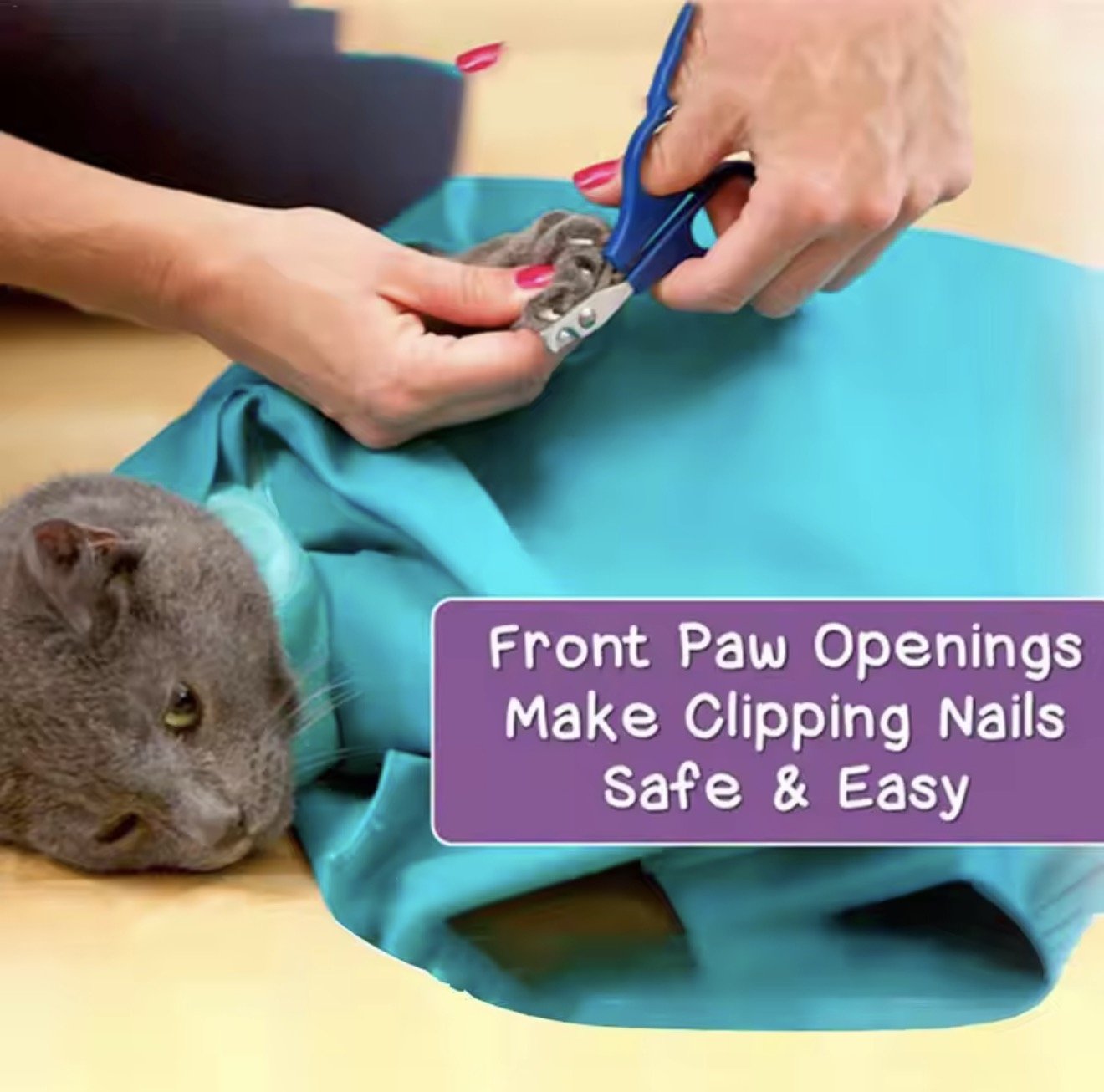 Purrfect Sack Bag - Always Whiskered