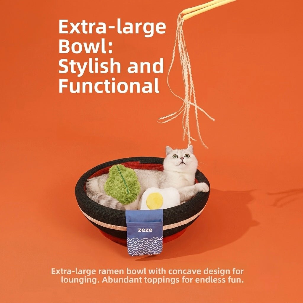Ramen Bowl Cat Scratcher - Always Whiskered