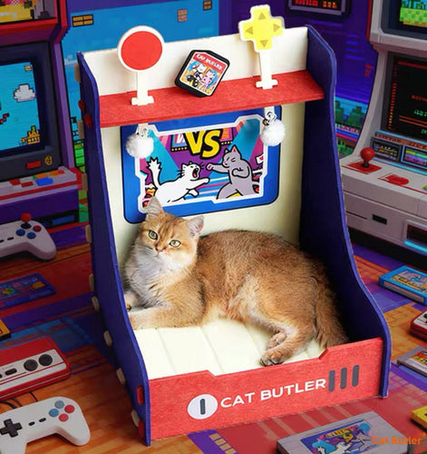 Retro Arcade Cat Hideout - Always Whiskered