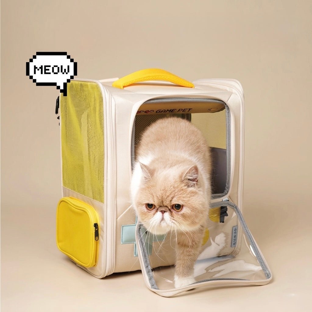 Retro Game Pet Backpack - Always Whiskered