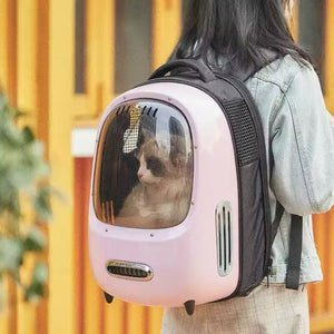 Retro Pet Backpack (built - in fan & light) - Always Whiskered