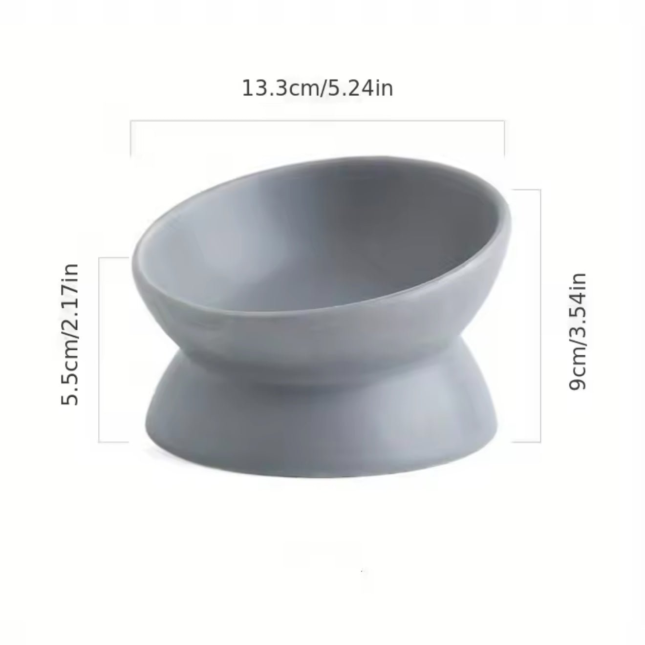 Slanted Pet Bowl - Always Whiskered