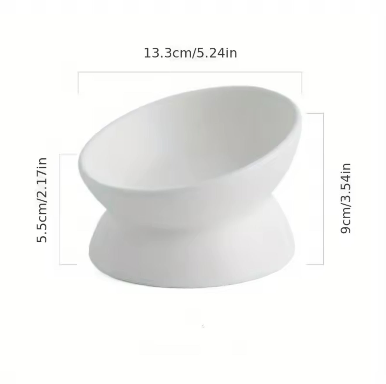 Slanted Pet Bowl - Always Whiskered
