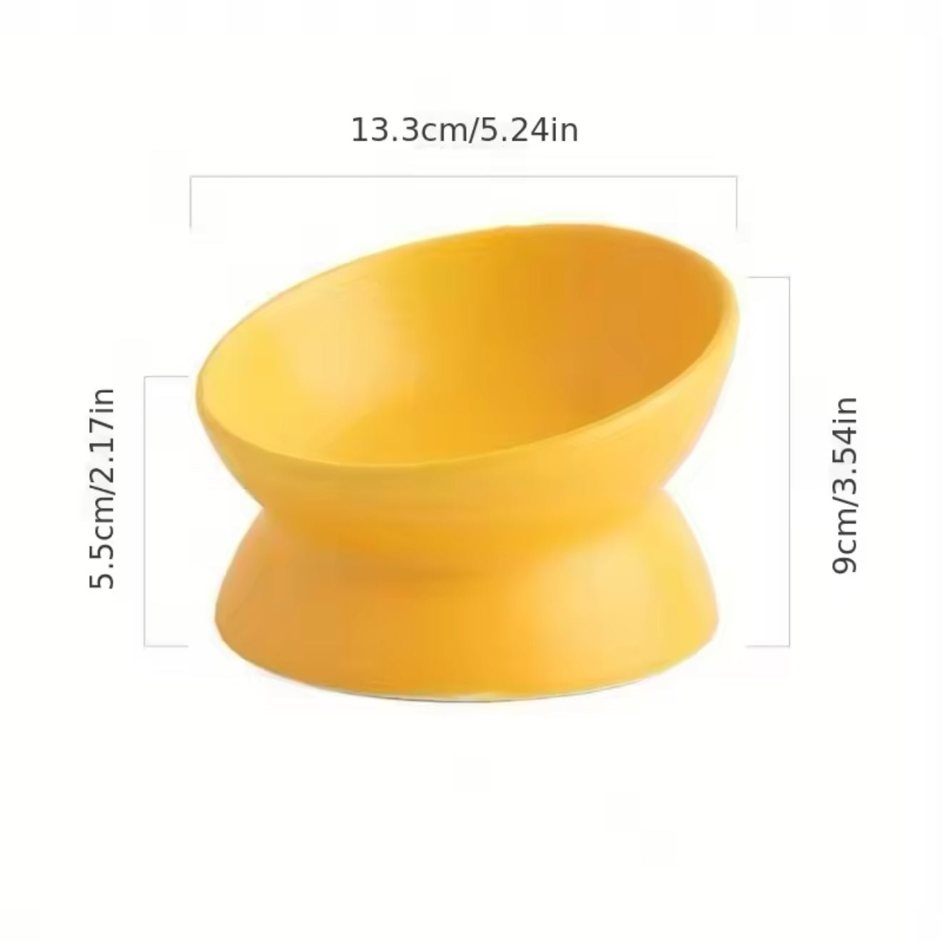 Slanted Pet Bowl - Always Whiskered