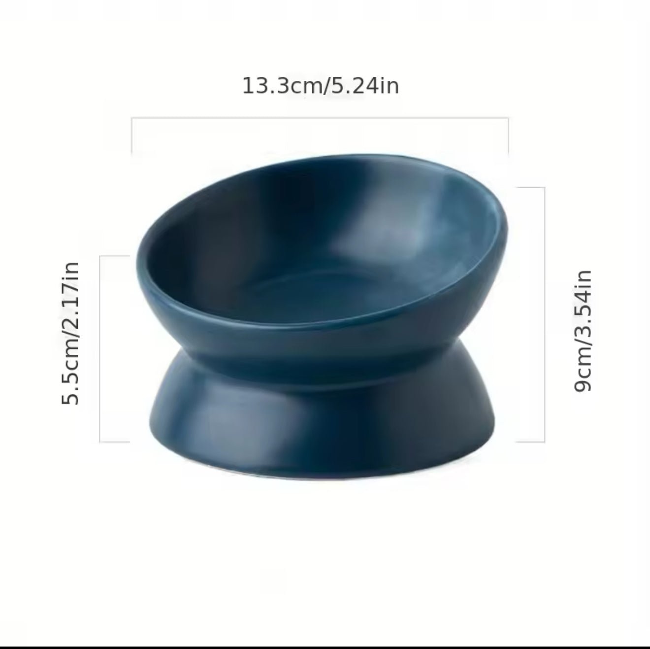 Slanted Pet Bowl - Always Whiskered