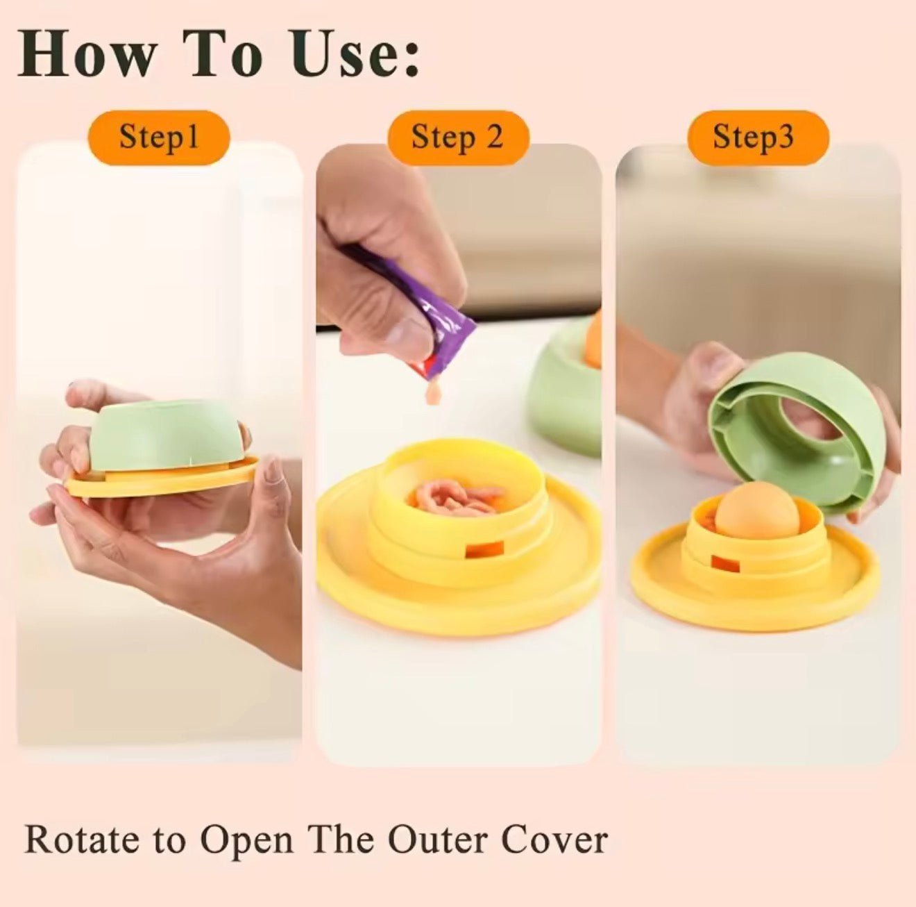 SlowLick Treat Feeder Ball - Always Whiskered