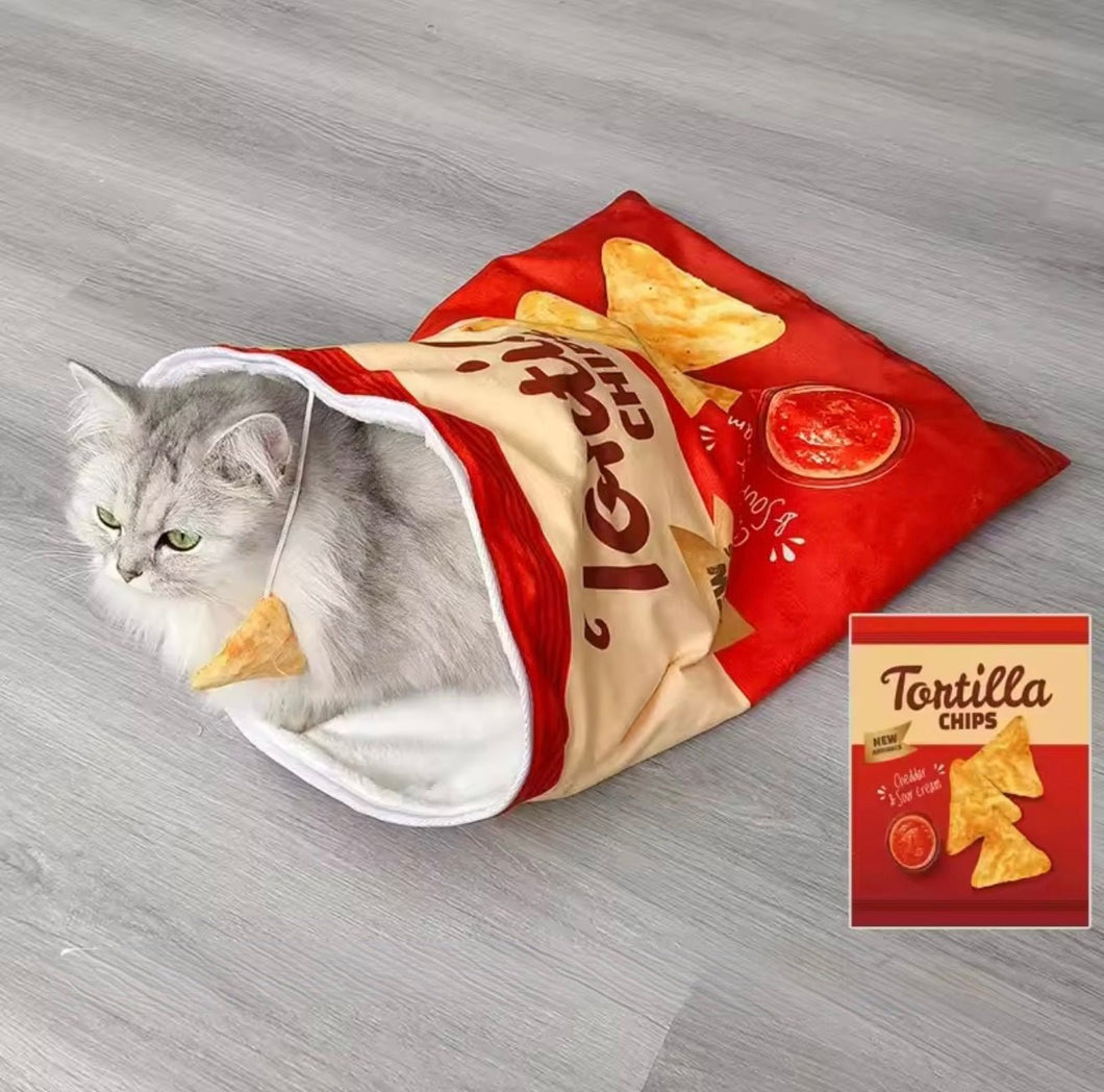 Snack Attack Cat Tunnel Bed - Always Whiskered