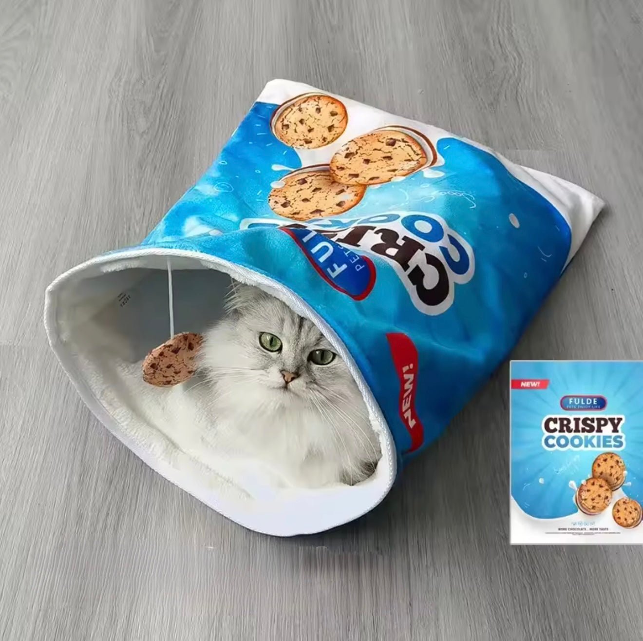 Snack Attack Cat Tunnel Bed - Always Whiskered