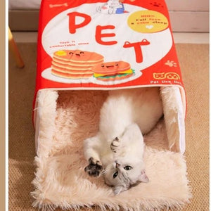 Snack Box Pet Bed - Always Whiskered