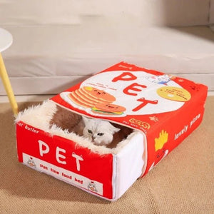 Snack Box Pet Bed - Always Whiskered