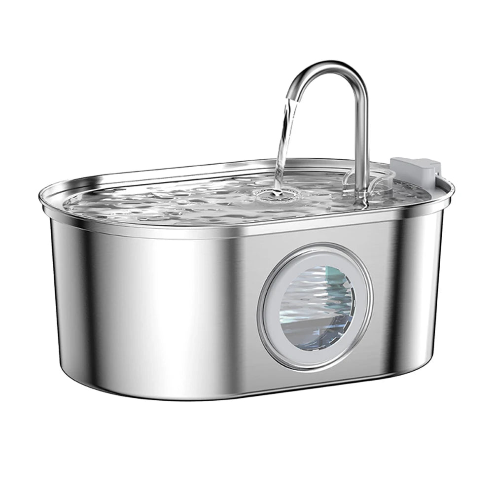Stainless Steel Pet Faucet Fountain - Always Whiskered