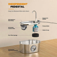 Stainless Steel Pet Faucet Fountain - Always Whiskered
