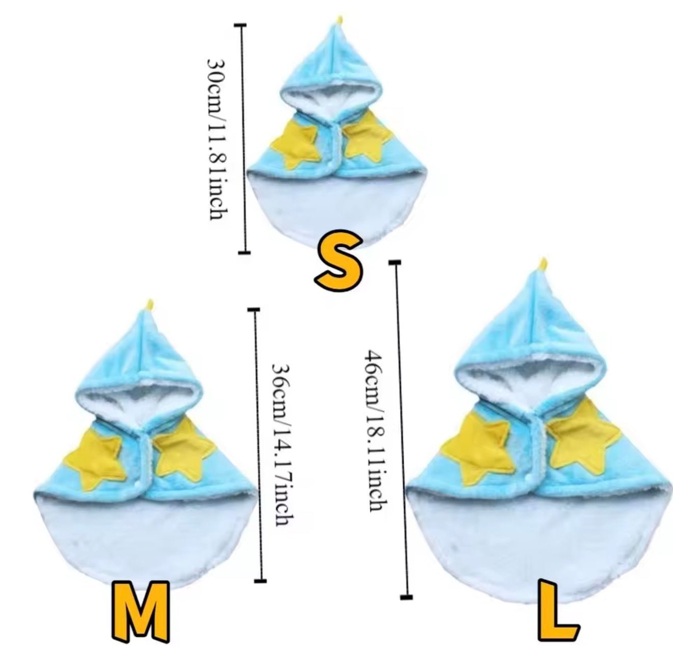 Starry Pet Winter Cape - Always Whiskered