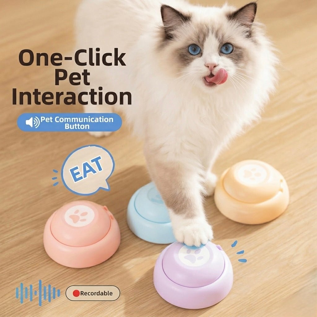 Talk - To - Me Pet Buttons - Always Whiskered
