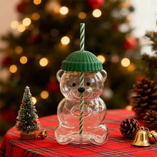 Teddy Bear Glass Cup - Always Whiskered