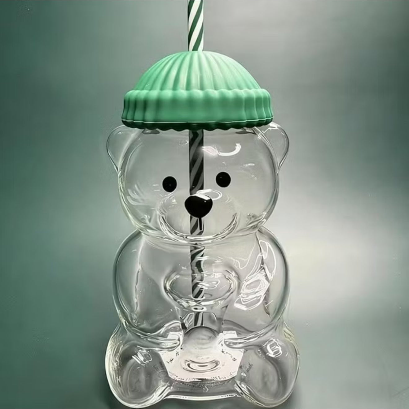 Teddy Bear Glass Cup - Always Whiskered
