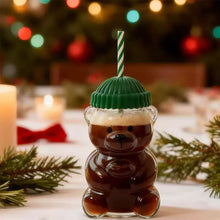 Teddy Bear Glass Cup - Always Whiskered