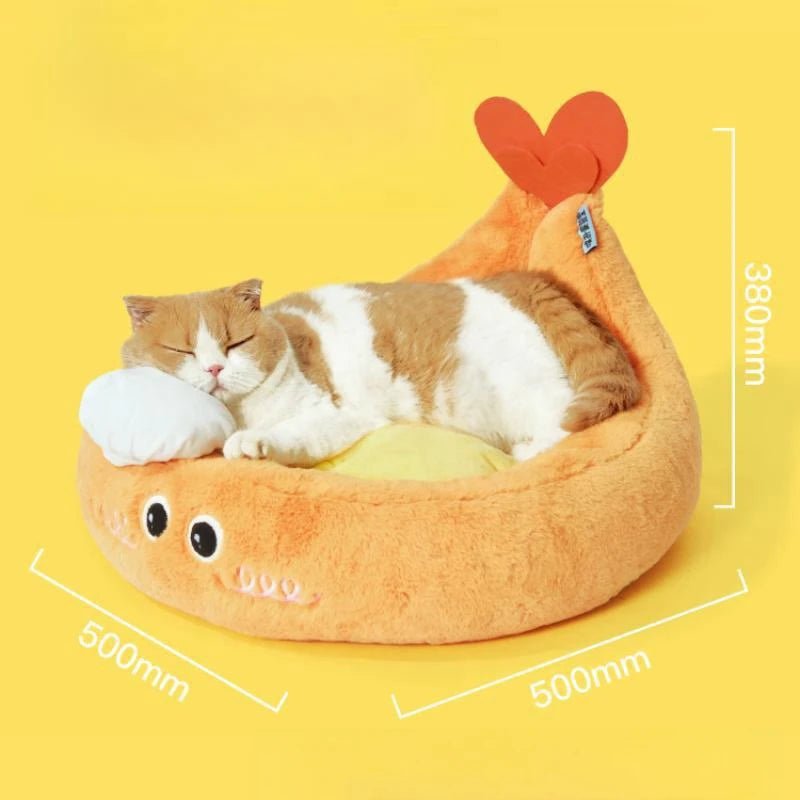 Tempura Shrimpy Pet Bed - Always Whiskered