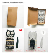 Vintage Tuxedo Cat Clock - Always Whiskered