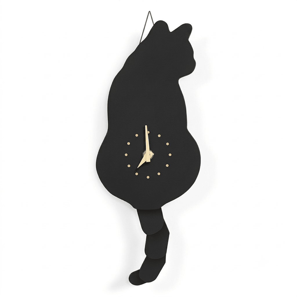 Wag That Tail Cat Clock - Always Whiskered