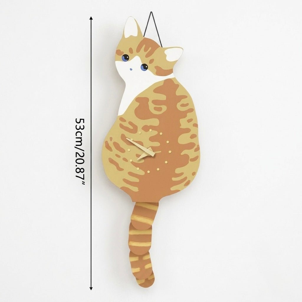 Wag That Tail Cat Clock - Always Whiskered