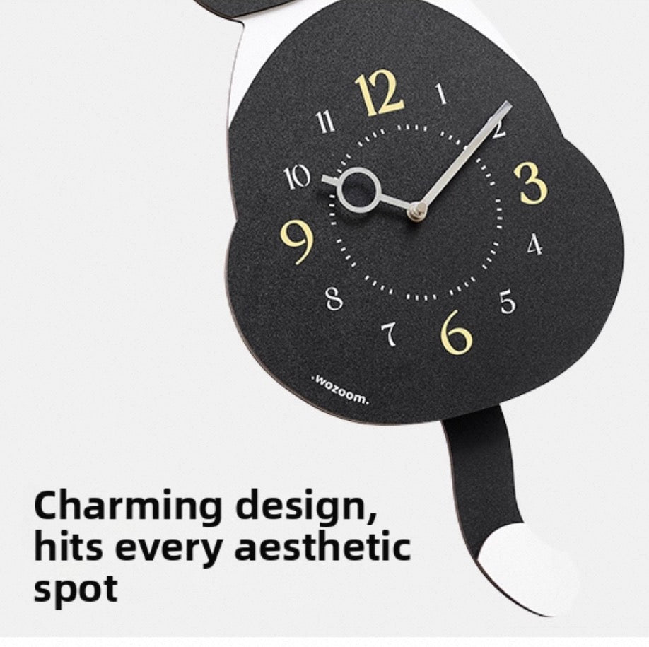 Wagging Cat Tail Clock - Always Whiskered