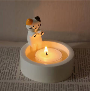 Warm Paws Tealight Candle Holder - Always Whiskered