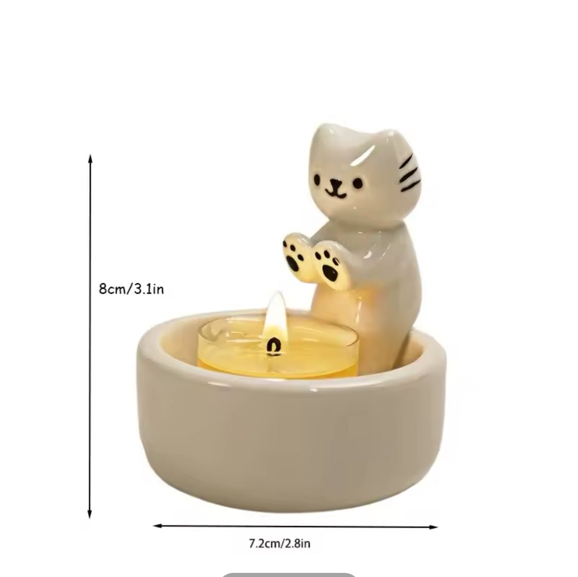 Warm Cat Paws Tealight Candle Holder - Always Whiskered