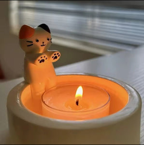 Warm Paws Tealight Candle Holder - Always Whiskered