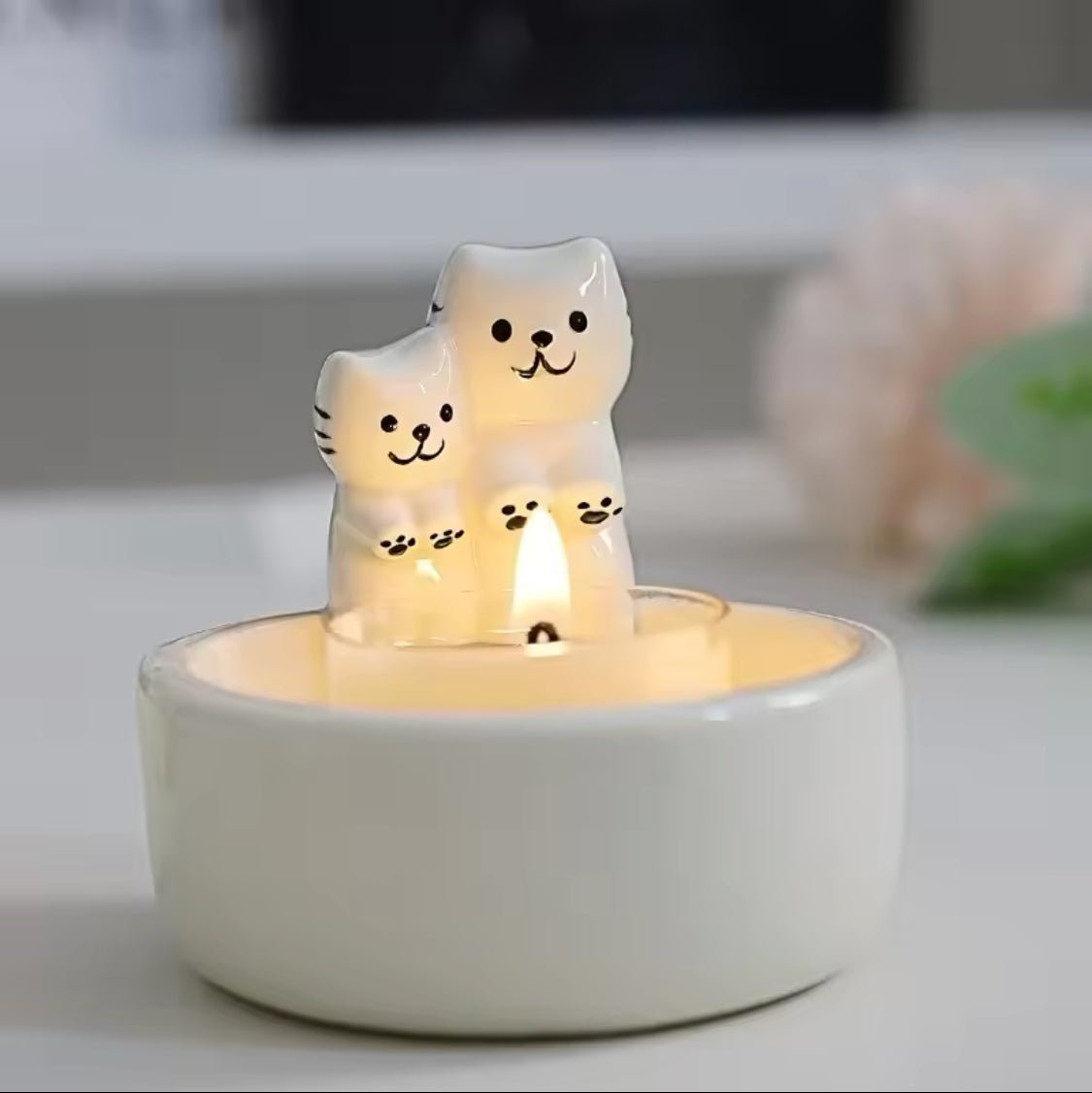 Warm Cat Paws Tealight Candle Holder - Always Whiskered
