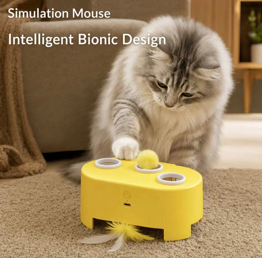 Whack-a-Mole Interactive Cat Toy - Always Whiskered