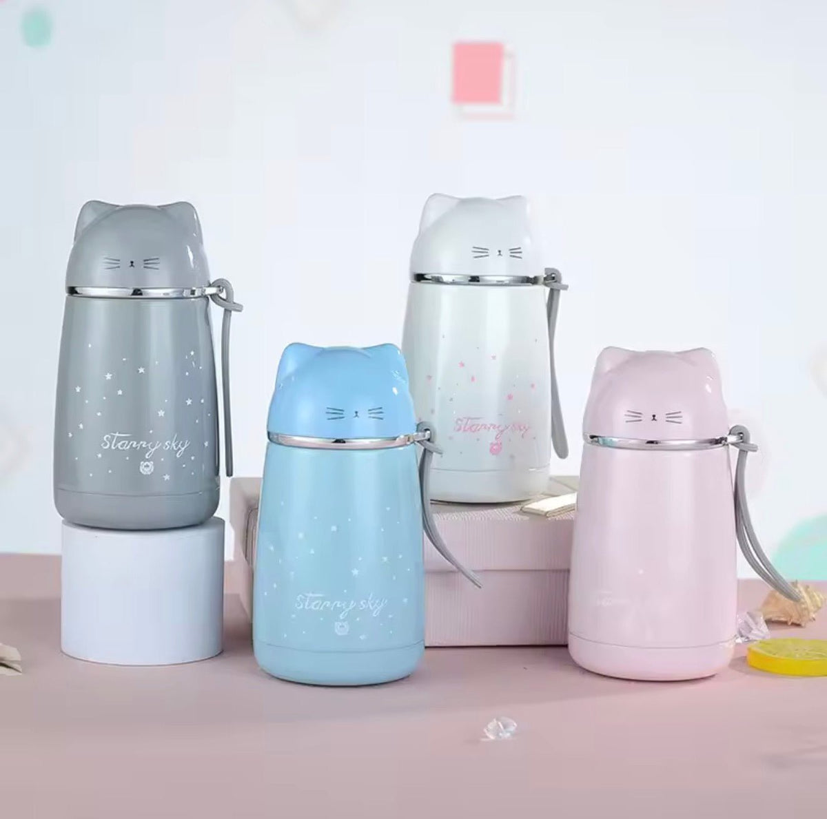 Whiskered Thermal Flask - Always Whiskered