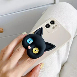 3D Cat Phone Grip Holder - Always Whiskered