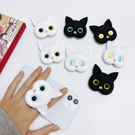 3D Cat Phone Grip Holder - Always Whiskered