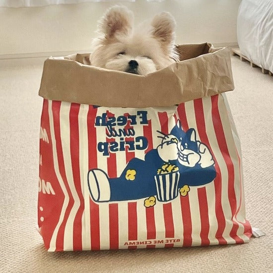 Popcorn Pet sack bed - Always whiskered