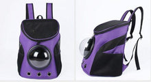 A Whole New World Canvas Pet Backpack Carrier - Always Whiskered