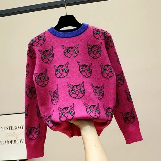Cat Cat Cat Sweater - Always Whiskered