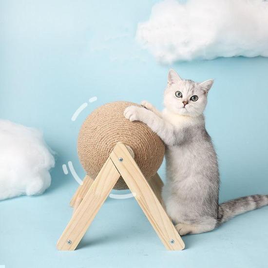 Cat Scratching Globe - Always Whiskered
