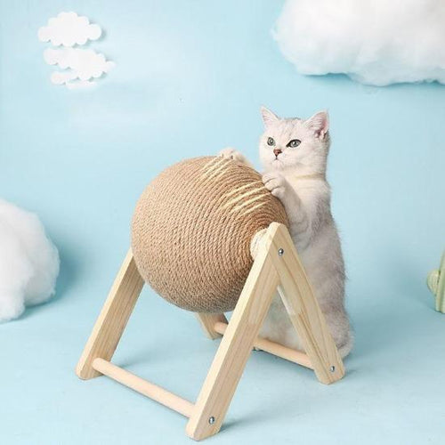 Cat Scratching Globe - Always Whiskered
