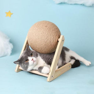 Cat Scratching Globe - Always Whiskered