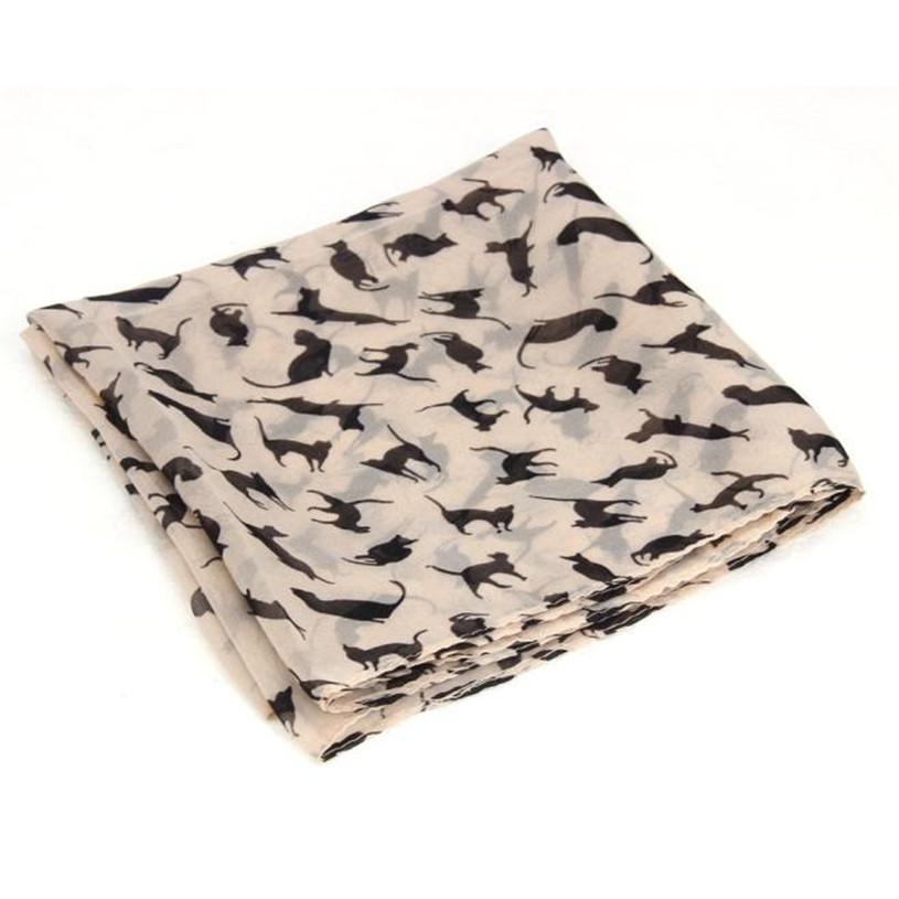 Cat-tastic Women's Chiffon Scarf - Always Whiskered
