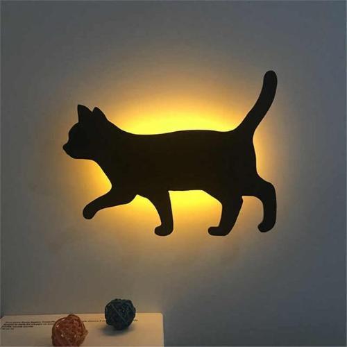 Cat Wall Night Light - Always Whiskered