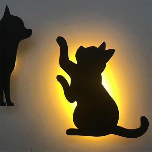 Cat Wall Night Light - Always Whiskered