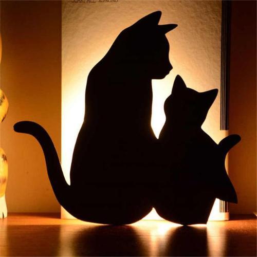 Cat Wall Night Light - Always Whiskered