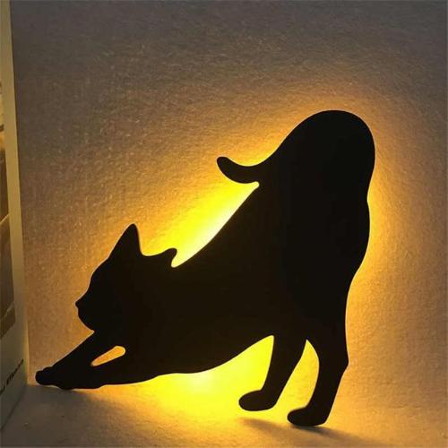 Cat Wall Night Light - Always Whiskered